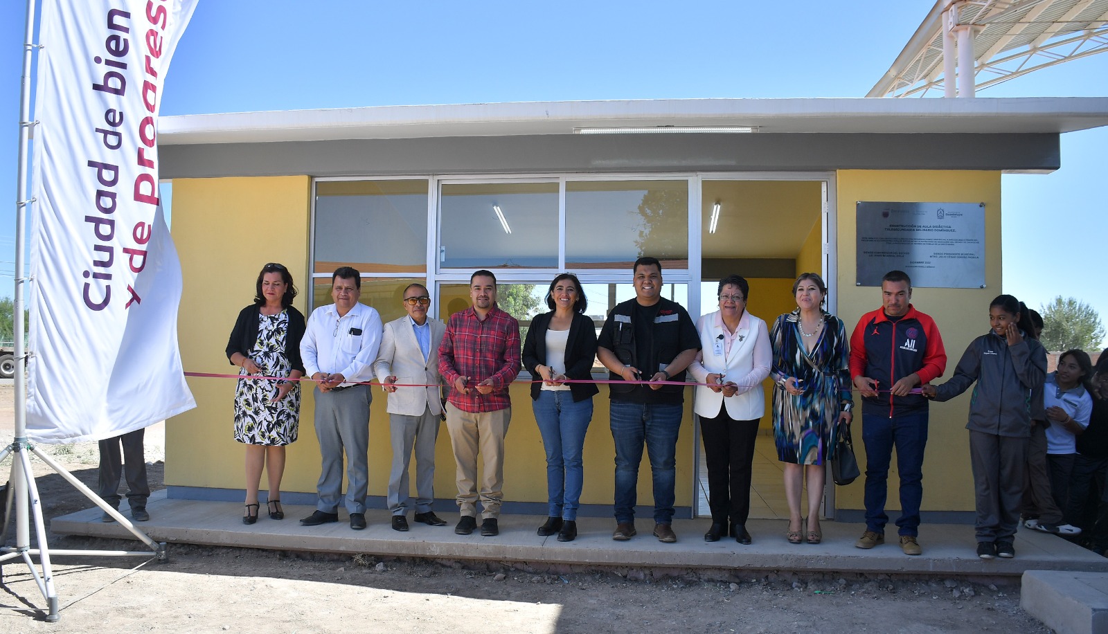 Con entrega de Aula Didáctica en Cieneguitas Continúa el mejoramiento de la infraestructura educativa en el Municipio de Guadalupe