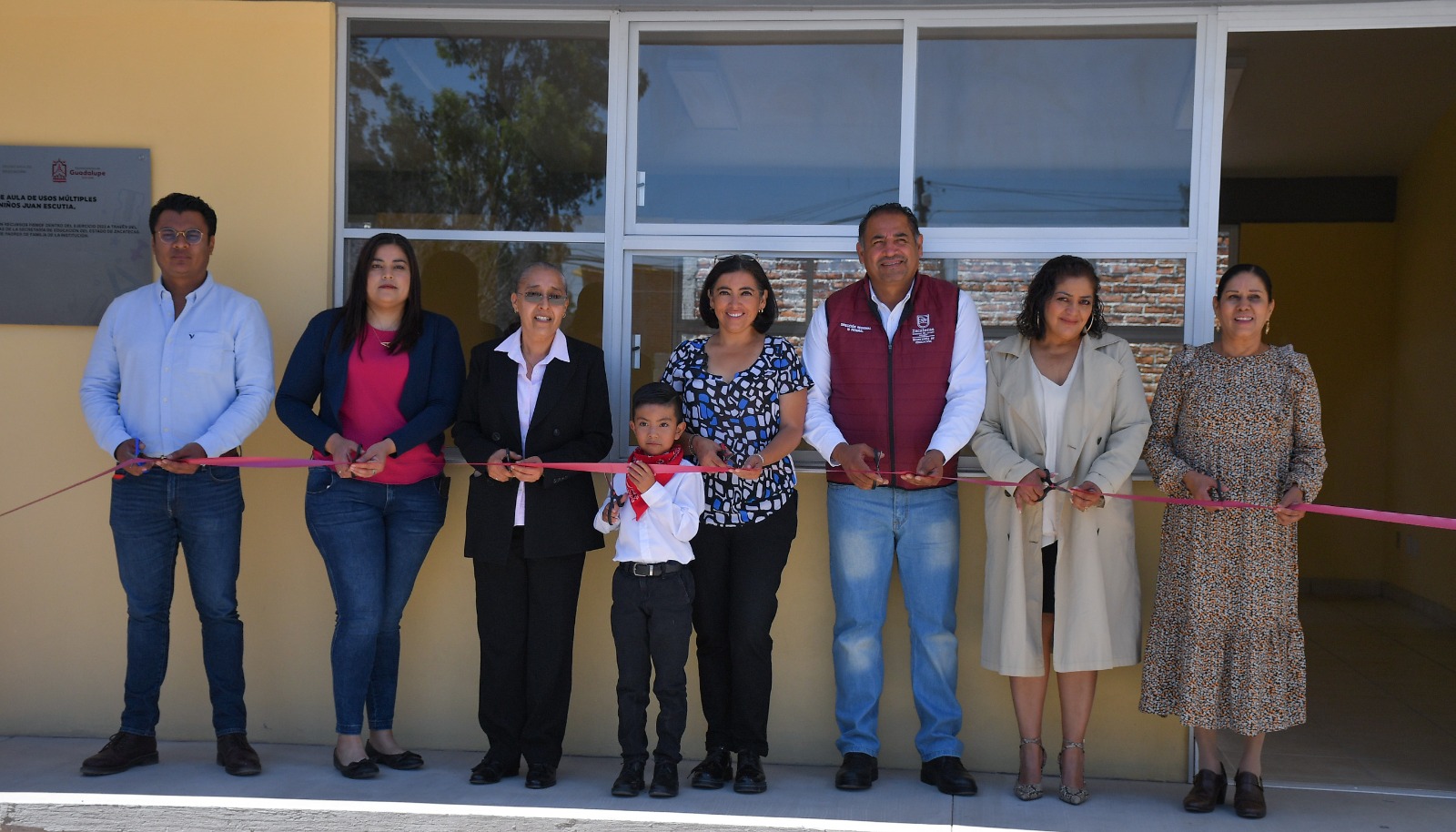 En la Colonia División del Norte, en Guadalupe Entregan aula al Jardín de Niños Juan Escutia