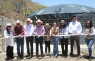 Entrega Gobernador David Monreal depósito de agua potable en la comunidad La Portilla, en Nochistlán de Mejía