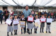 REALIZAN HONORES A LA BANDERA EN EL JARDÍN DE NIÑOS TEOCALLI