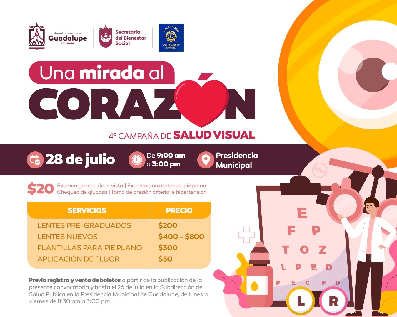 Con campañas de salud Acerca Ayuntamiento de Guadalupe, servicios de salud de calidad a sectores más vulnerables