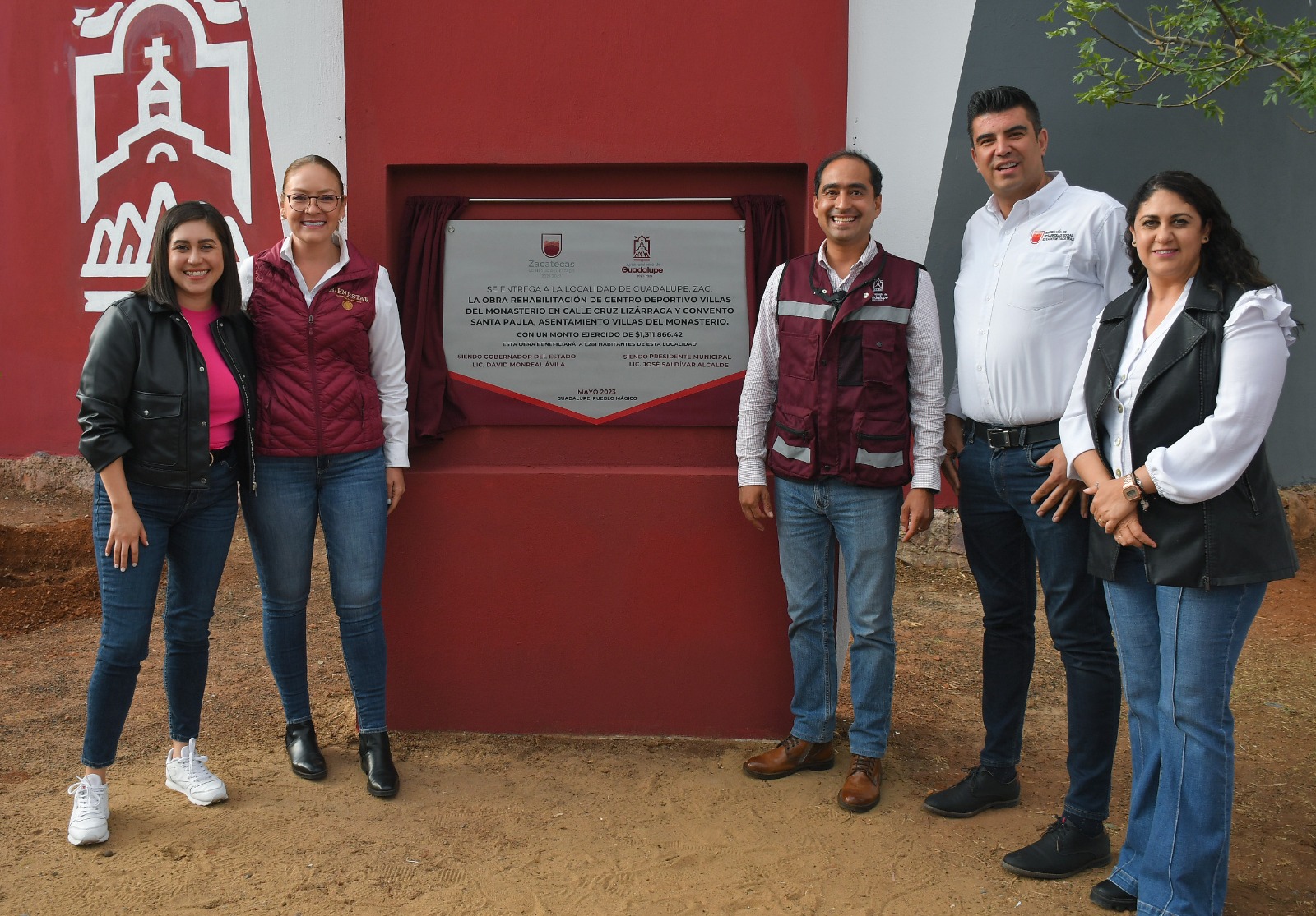 Entregan Gobierno de Zacatecas y Municipio de Guadalupe rehabilitación del Centro Deportivo Villas del Monasterio