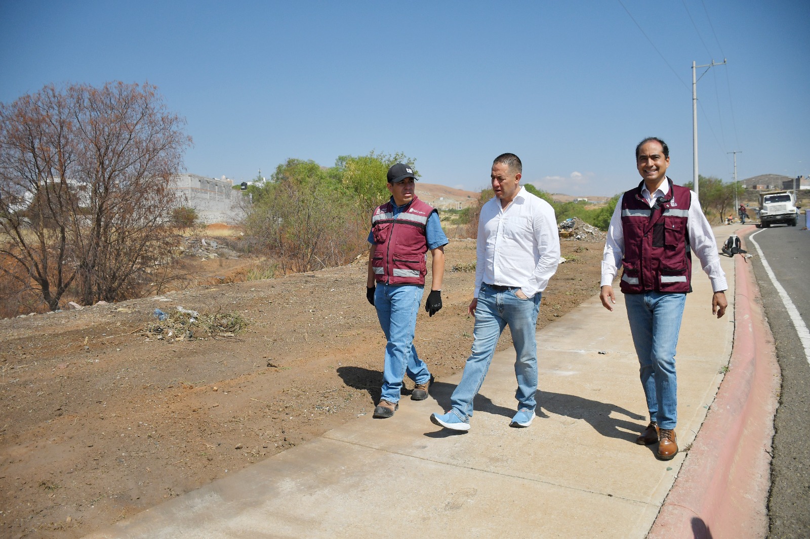 Continúa limpieza de arroyos y caudales en municipio de Guadalupe