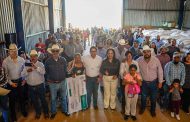 ENCABEZA JORGE MIRANDA LA ENTREGA DE APOYOS AGROPECUARIOS EN LA COMUNIDAD DE CIENEGUILLAS