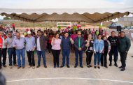 ENTREGA JORGE MIRANDA NUEVA CANCHA DE USOS MÚLTIPLES EN LA COMUNIDAD LA ESCONDIDA