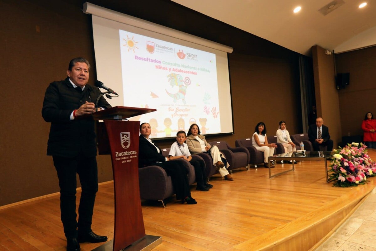 Conoce Gobernador David Monreal resultados de la consulta ¿Me Escuchas? 2022 y compromete acciones a favor de la niñez