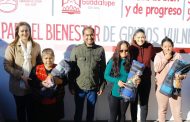 Con entrega de apoyos invernales   Fortalece Pepe Saldívar acciones de bienestar para las familias guadalupenses