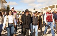 Entrega Gobernador David Monreal calles nuevas a más de 3 mil 600 habitantes de la cabecera y localidades de Pinos