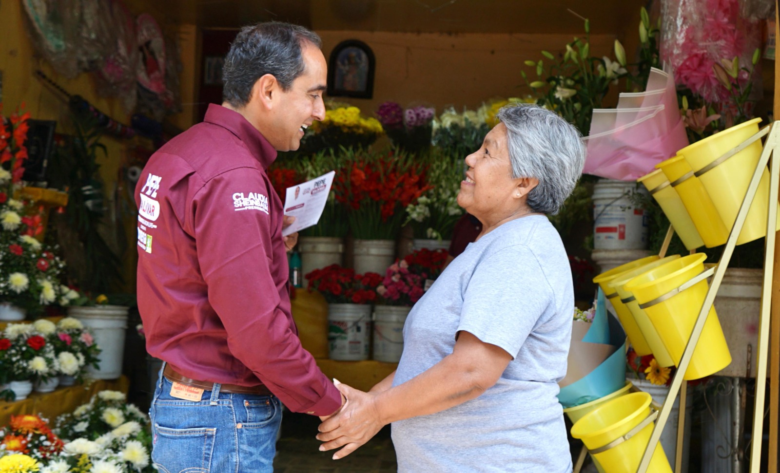 Comerciantes de la Alameda, apoyan a Pepe Saldívar