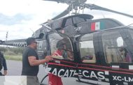 Traslada el helicóptero de la SSP a familia lesionada en accidente automovilístico