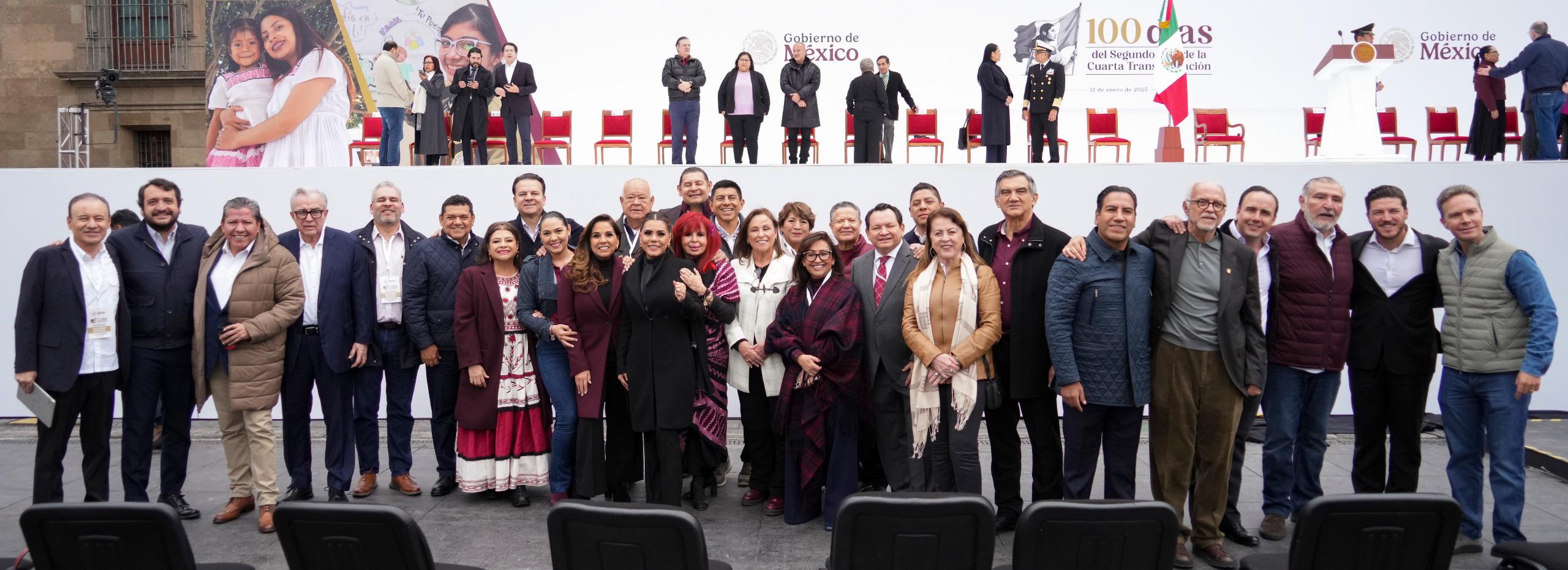 Celebra Gobernador David Monreal Ávila los primeros 100 días del mandato de la Presidenta Claudia Sheinbaum Pardo