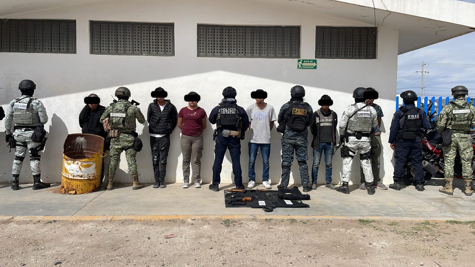 Asestan Fuerzas de Seguridad duro golpe a grupo delincuencial en Fresnillo; hay seis detenidos