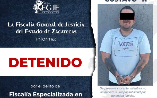 LA FISCALÍA INFORMA DETENCIÓN DE UN OBJETIVO PRIORITARIO