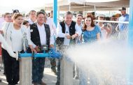 Inaugura Gobernador David Monreal un pozo de agua potable en la comunidad El Copetillo, en Villa García, Zacatecas