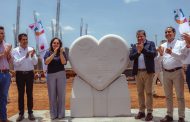 Colocan Gobernador David Monreal Ávila y Sara Hernández primera piedra de la Casa Cuna “Semillitas”, en Guadalupe