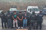 Detiene FRIZ a tres hombres en posesión de 600 mil pesos, sin comprobar su legal procedencia