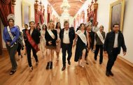 Convive Gobernador David Monreal Ávila con reinas de organizaciones y clubes de migrantes zacatecanos