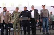 Destaca Gobernador David Monreal avance en seguridad y entrega patrullas y equipo a corporaciones policiales del semidesierto