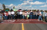 Inaugura Gobernador David Monreal tramo carretero en La Cocinera, como parte del rescate vial de Guadalupe