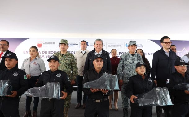 Entrega Gobernador David Monreal equipamiento a corporaciones de seguridad de región sureste por más de 81.2 mdp