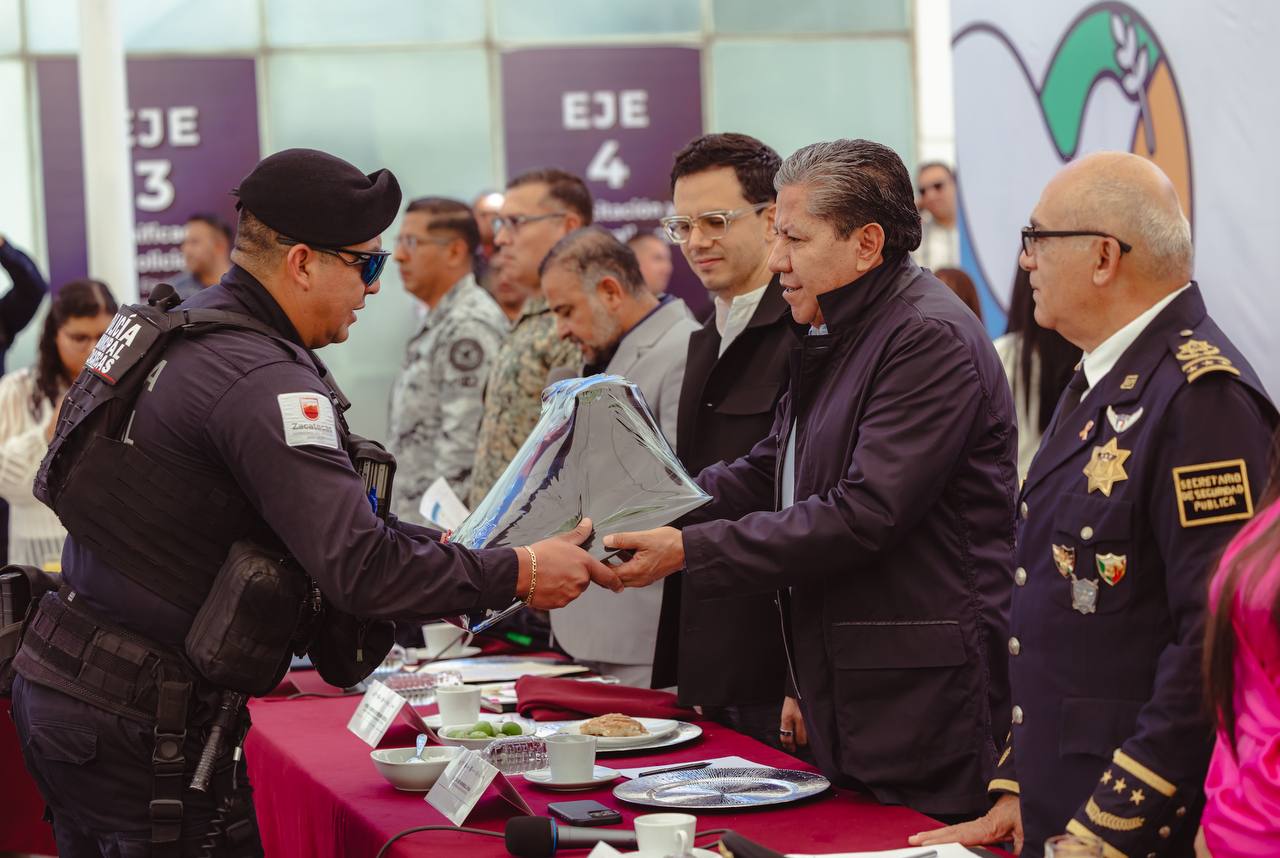 Consolida Gobernador David Monreal dignificación policial con inversión histórica y mejora integral de condiciones laborales