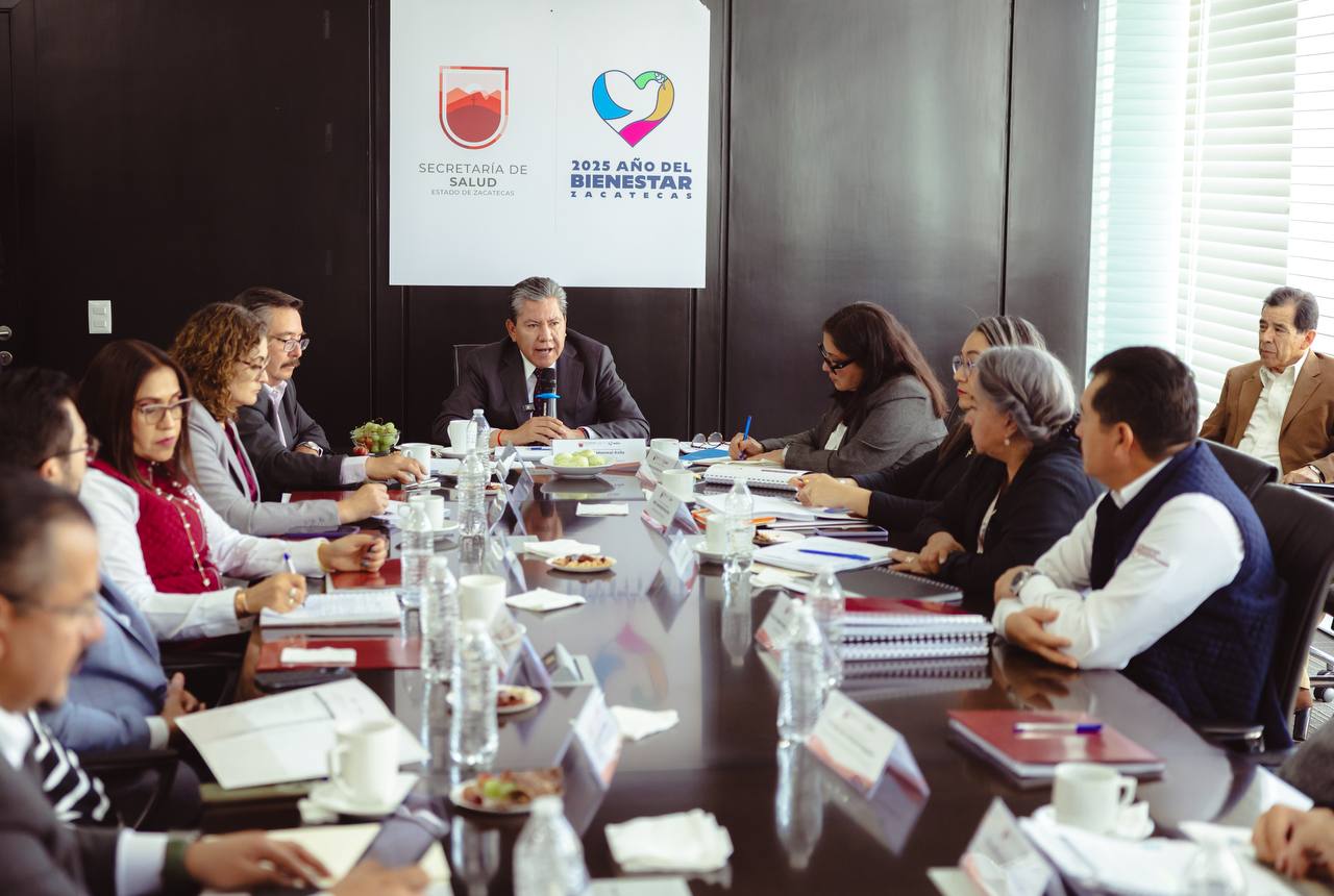 Encabeza Gobernador David Monreal 2ª Sesión de la Junta de Gobierno de Salud; avanza transición del IMSS-Bienestar