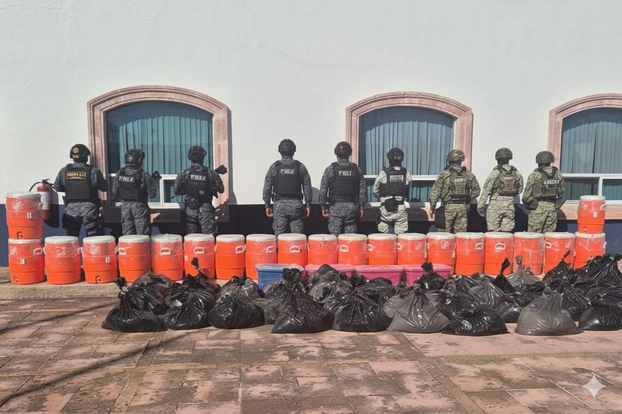 DECOMISA CERCA DE 2 TONELADAS DE METANFETAMINAS