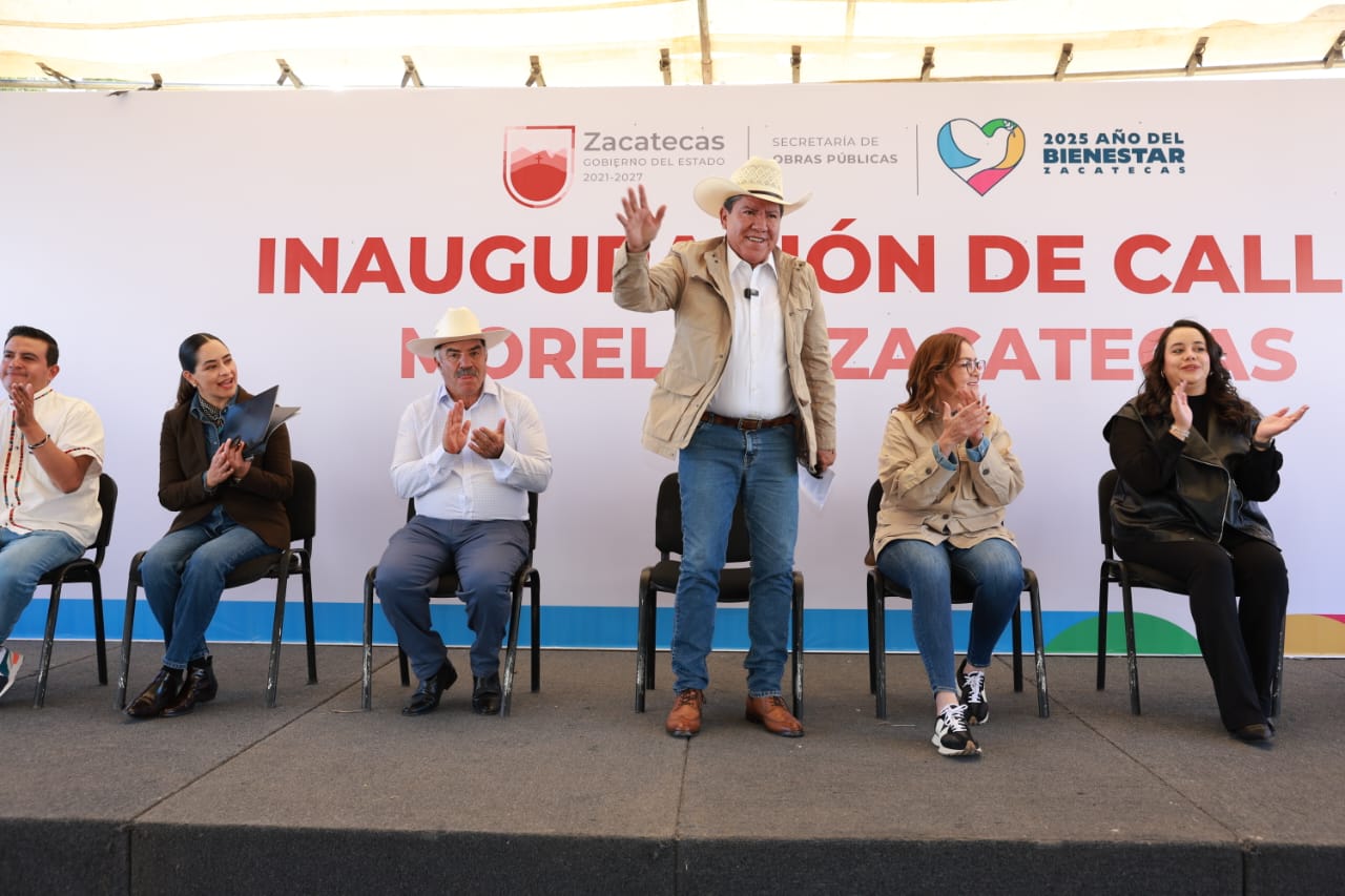 Con inversión de 5.3 mdp, inaugura Gobernador David Monreal infraestructura social y carretera en Morelos