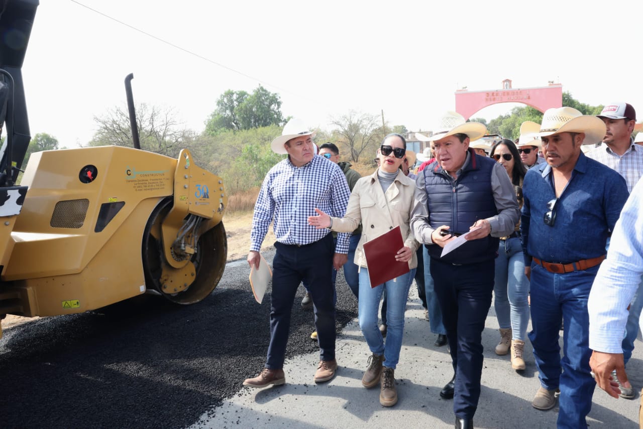 Constata Gobernador David Monreal Ávila avance en el rescate carretero de Fresnillo