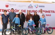 Inaugura Gobernador David Monreal obras de infraestructura en la escuela primaria de La Florida, Loreto