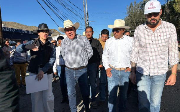 Supervisa Gobernador David Monreal rehabilitación de calles en Concepción del Oro, con inversión superior a 2.4 mdp