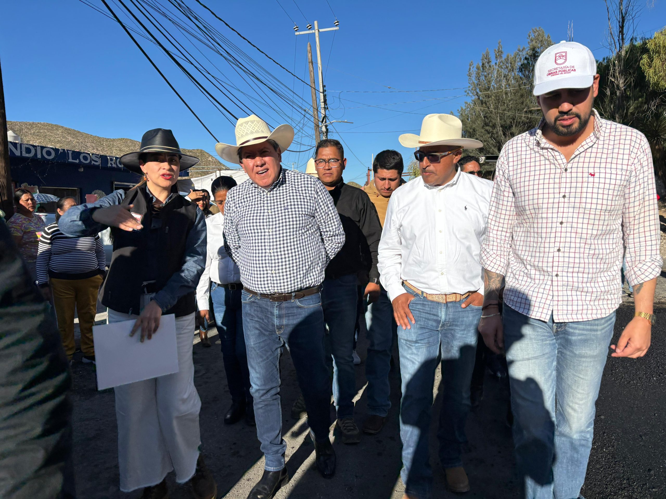 Supervisa Gobernador David Monreal rehabilitación de calles en Concepción del Oro, con inversión superior a 2.4 mdp