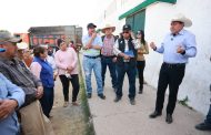 Refrenda Gobernador David Monreal compromiso con productores de frijol; recorre centros de acopio