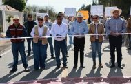Inaugura Gobernador David Monreal obras carreteras en Villa Hidalgo con inversión superior a 7.1 millones de pesos