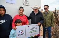 Entrega Gobernador David Monreal acciones de dignificación de vivienda en comunidades de Zacatecas