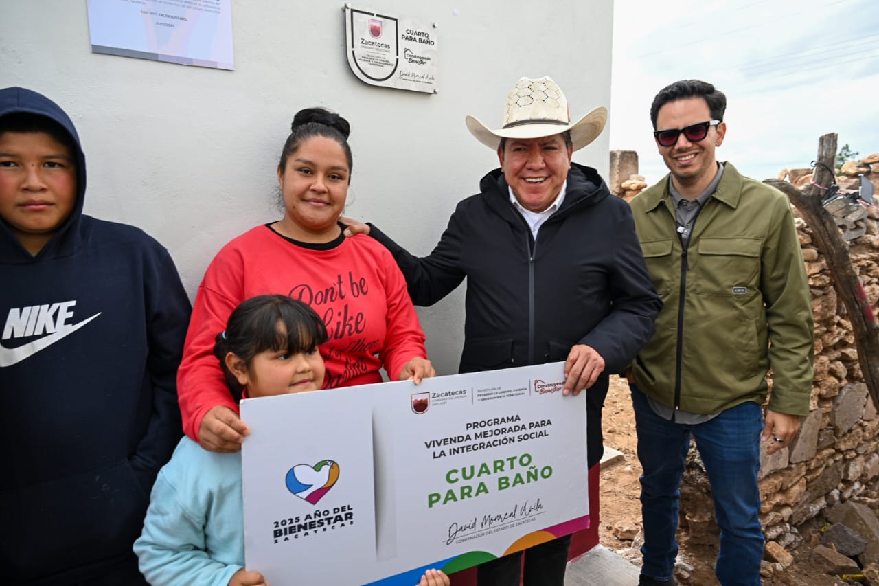 Entrega Gobernador David Monreal acciones de dignificación de vivienda en comunidades de Zacatecas