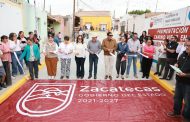 Con pavimentación de calles, lleva Gobernador David Monreal desarrollo y progreso a Loreto